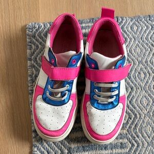 Jacadi Pink and Blue Kids Sneakers